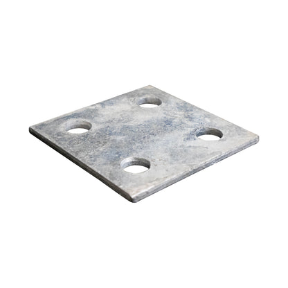 Base/Flange Plate Galvanized, 1/4" x 4" x 4"