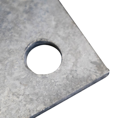 Base/Flange Plate Galvanized, 1/4" x 4" x 4"