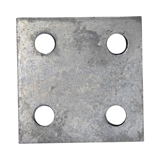 Base/Flange Plate Galvanized, 1/4" x 4" x 4"