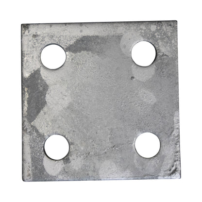 Base/Flange Plate Galvanized, 1/4" x 4" x 4"