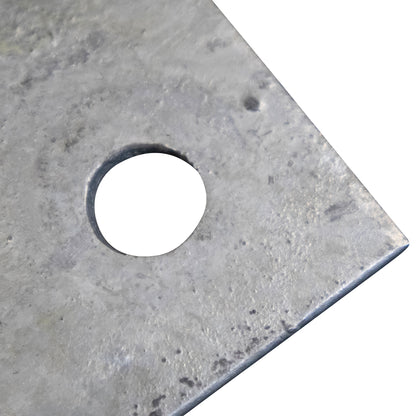 Base/Flange Plate Galvanized, 1/4" x 8" x 8"