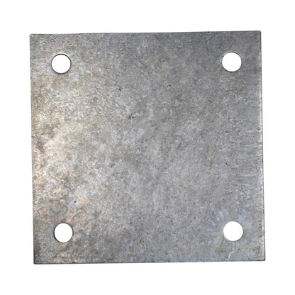 Base/Flange Plate Galvanized, 1/4" x 8" x 8"