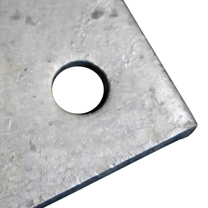 Base/Flange Plate Galvanized, 3/8" x 6" x 6"