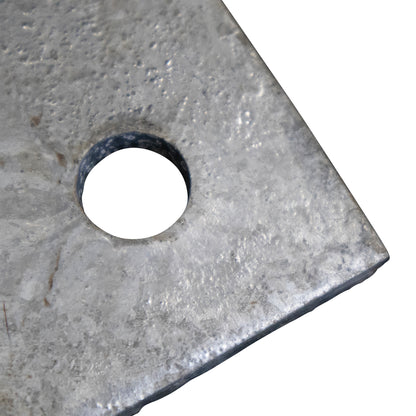 Base/Flange Plate Galvanized, 3/8" x 8" x 8"