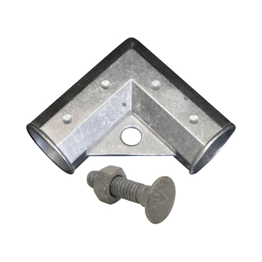 Aluminum HEX GATE CORNER L, 1 3/8"