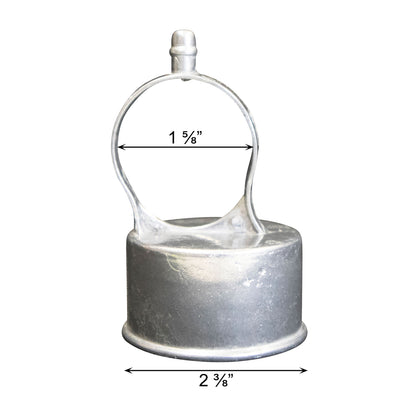 Aluminum LOOP CAP ACORN, 2 3/8" X 1 5/8"