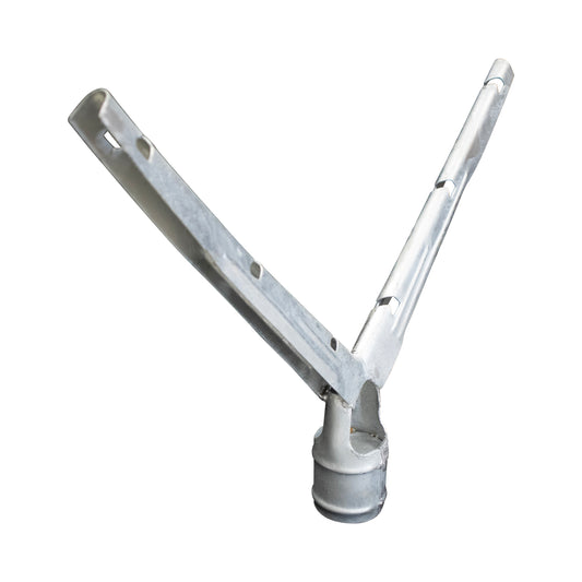 Y Barb Arm Galvanized 2 3/8" X 1 5/8"