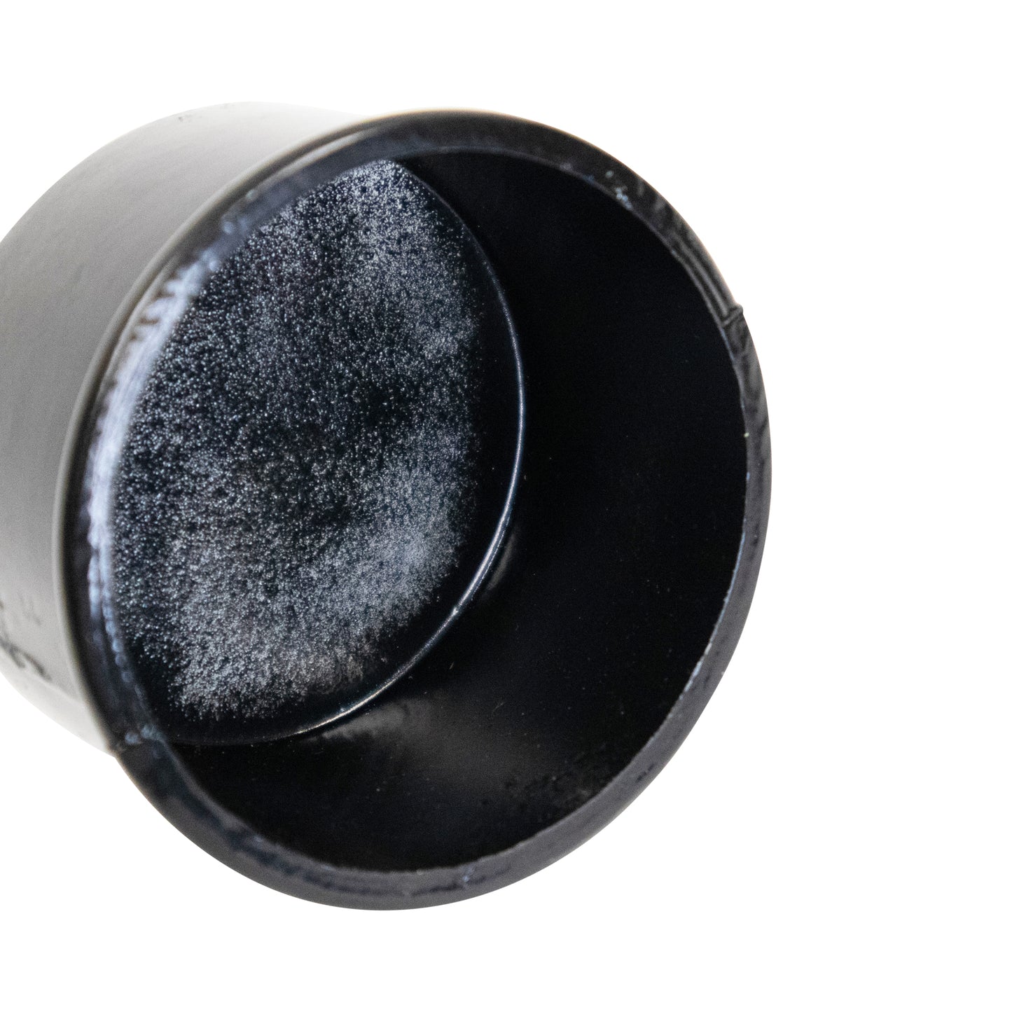 Aluminum LOOP CAP NO ACORN POWDER COATED BLACK, 2 3/8" x 1 5/8"