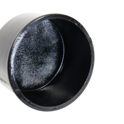 Aluminum LOOP CAP NO ACORN POWDER COATED BLACK, 2 3/8" x 1 5/8"