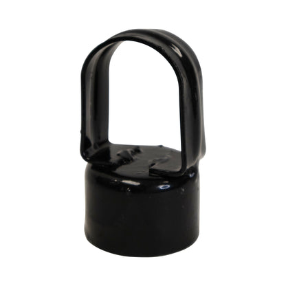 Loop Cap Steel Powder Coated Black, 1 7/8" x 1 5/8"