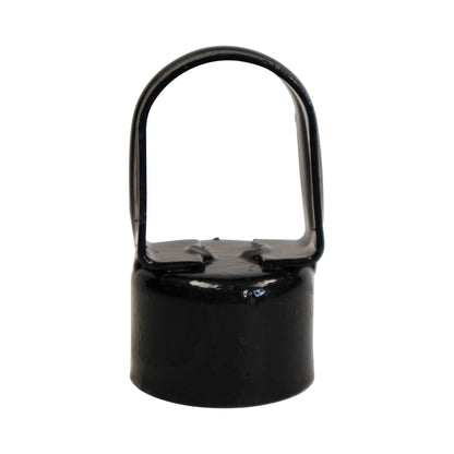 Loop Cap Steel Powder Coated Black, 1 7/8" x 1 5/8"