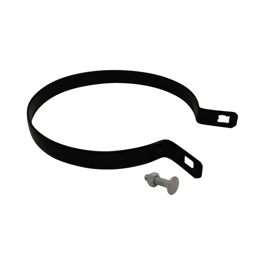 Brace Band (Beveled) Powder Coated Black, 6 5/8"