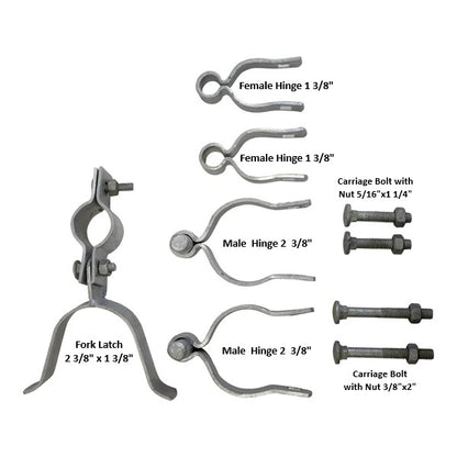 Walk Gate Set, 2 1/2" HDG
