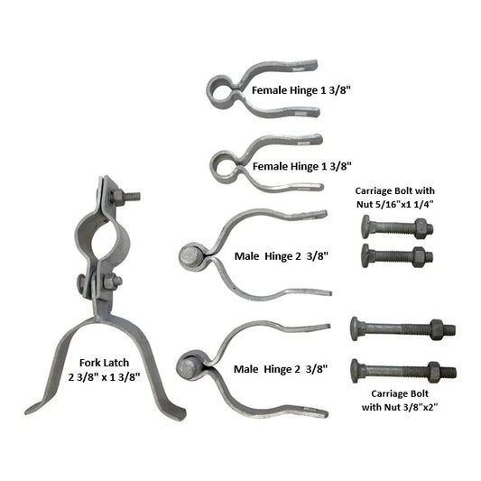 Walk Gate Set, 2 1/2" HDG